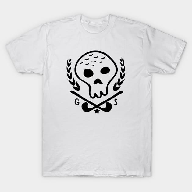 Golf Skeleton T-Shirt by IAKUKI